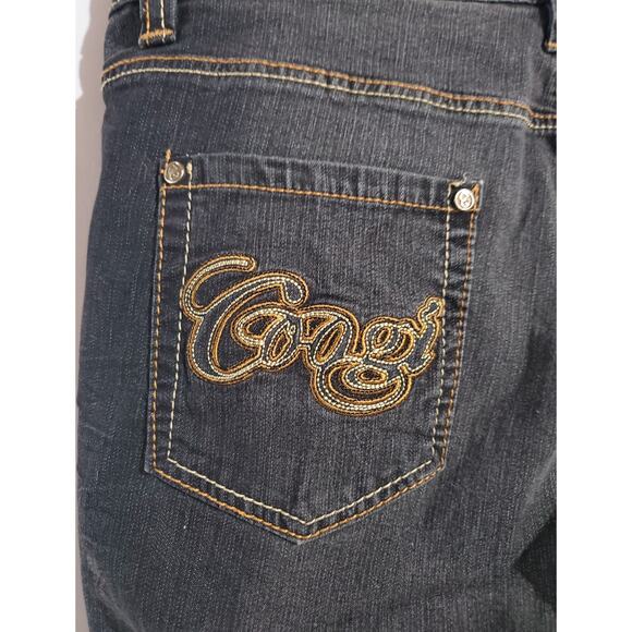 Coogi VTG Embroidered Logo Straight Leg Dark Wash Mid Rise Jeans Womens 11/12 - Picture 7 of 11